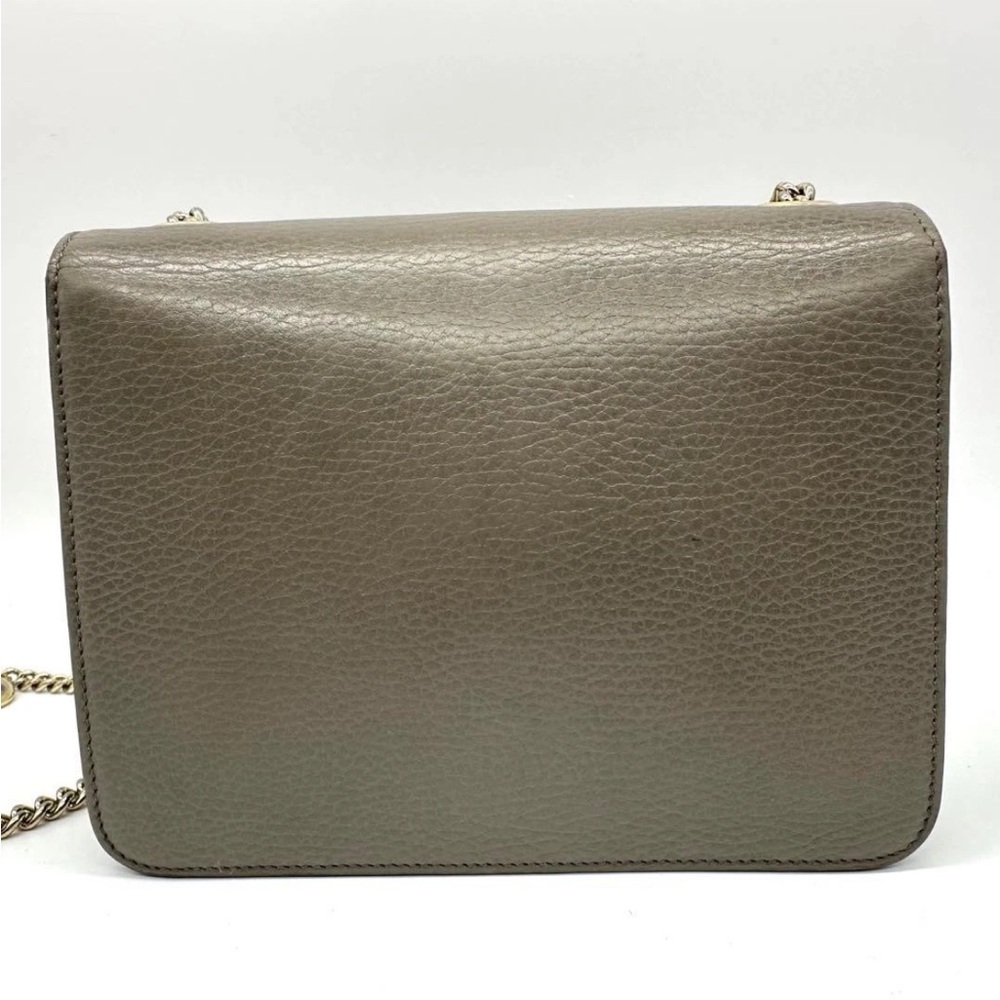 Gucci Olive Leather Shoulder Bag - Picture 2 of 14
